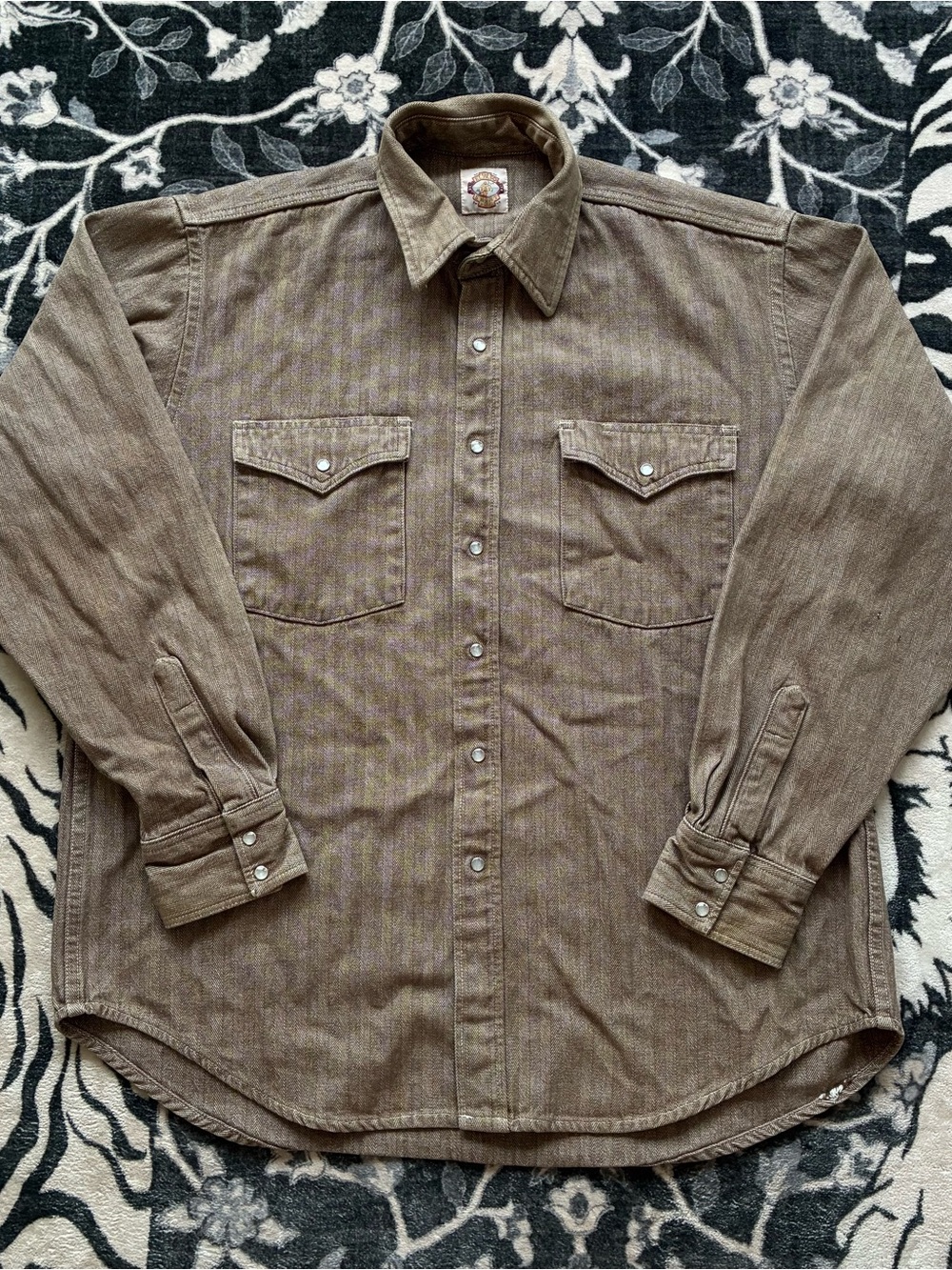 002 - VINTAGE 90s OLD EL PASO SHIRT WORKS PEARL SNAP BUTTON LONG SLEEVE SHIRT